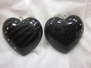 Carbon Fiber pendant with Swarowski crystals produced by BREBECK Composite s.r.o.